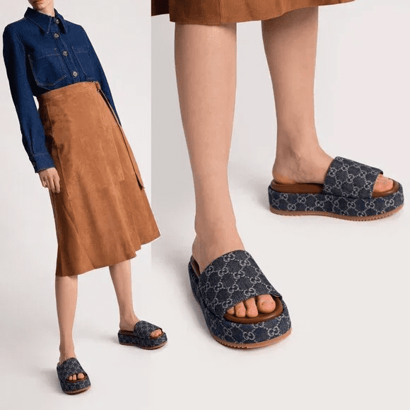Gucci Women's platform slide sandal