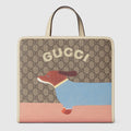 GUCCI CHILDREN'S DOG PRINT TOTE BAG