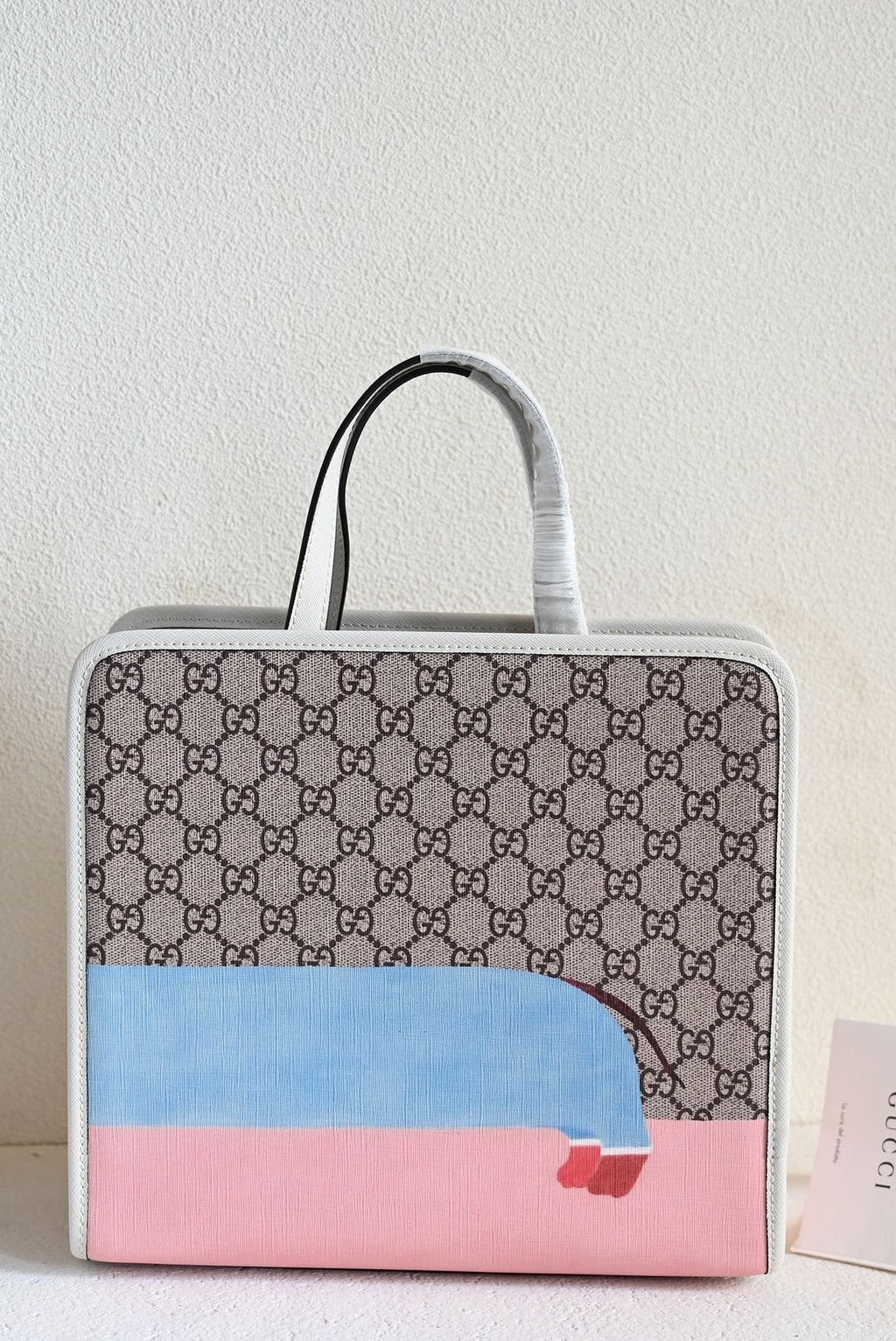 GUCCI CHILDREN'S DOG PRINT TOTE BAG