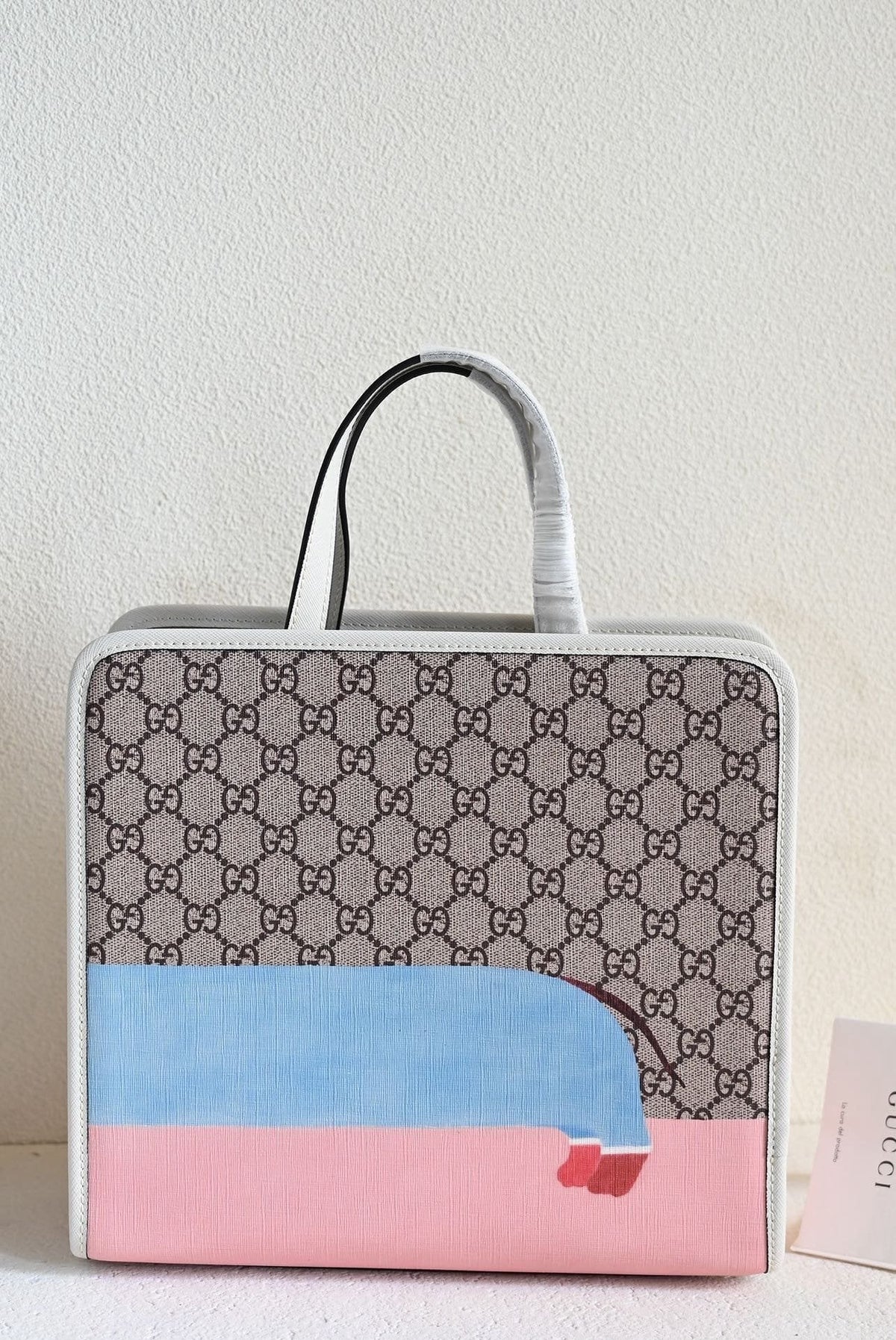 GUCCI CHILDREN'S DOG PRINT TOTE BAG
