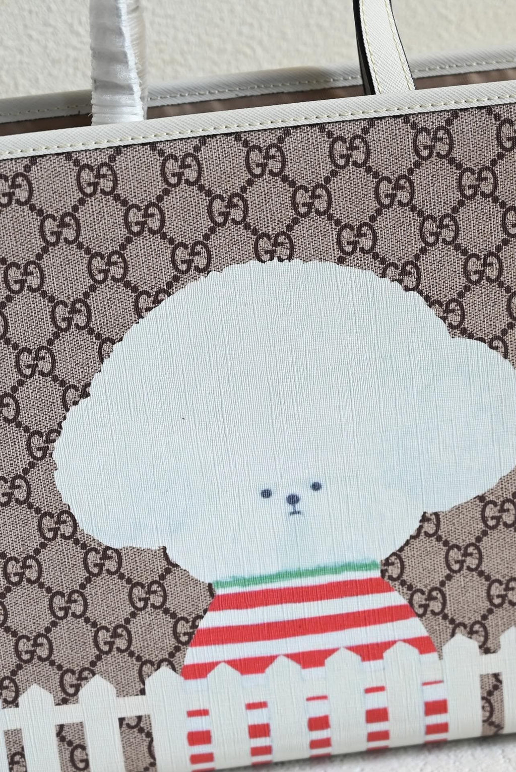 GUCCI CHILDREN'S DOG PRINT TOTE BAG