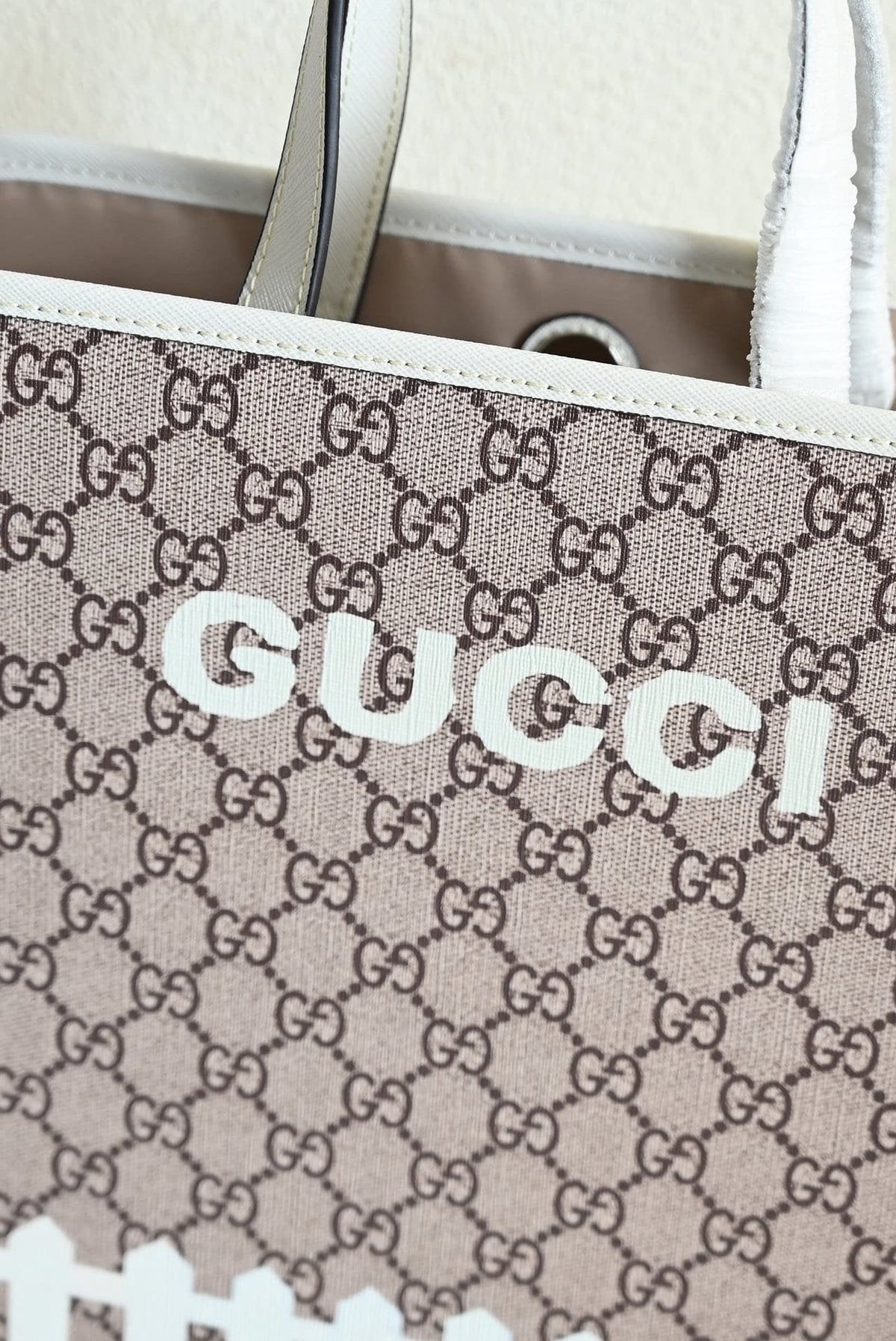 GUCCI CHILDREN'S DOG PRINT TOTE BAG