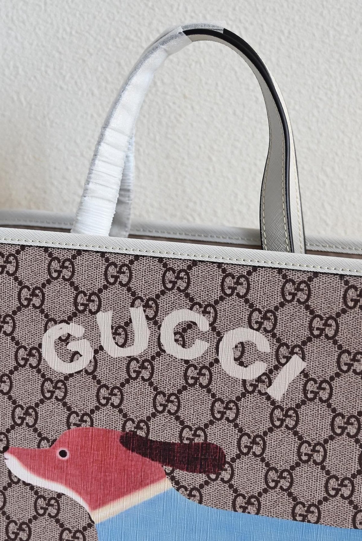 GUCCI CHILDREN'S DOG PRINT TOTE BAG